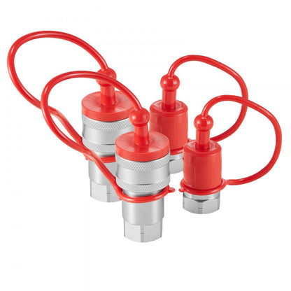LSQ-S1 - 1/2" VEVOR Hydraulic Couplers with Sleeve Lock, 4000 PSI Rating