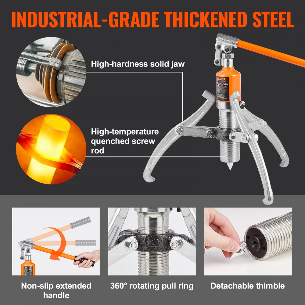 YL-15T - 15 Ton Hydraulic Gear Puller for Easy Gear & Bearing Removal