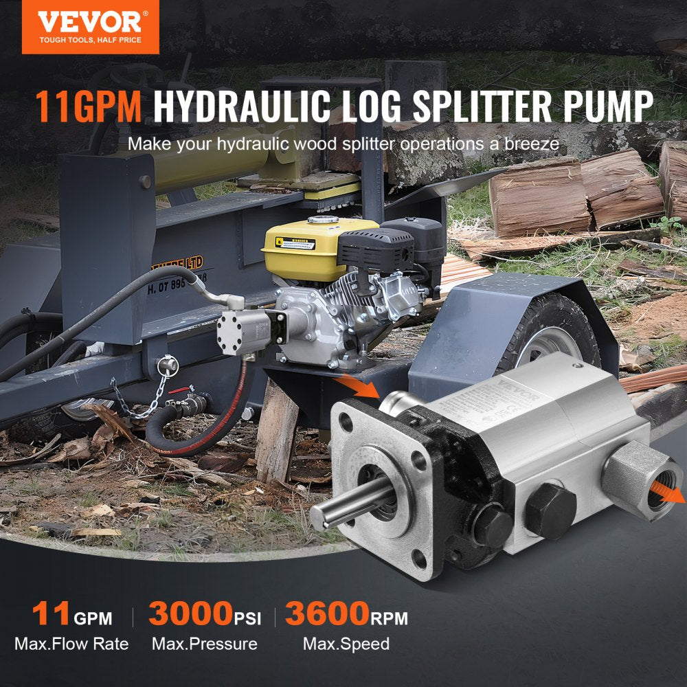 YYPMB11GPM - 11GPM Hydraulic Log Splitter Pump for 5.5-7.5HP Engines