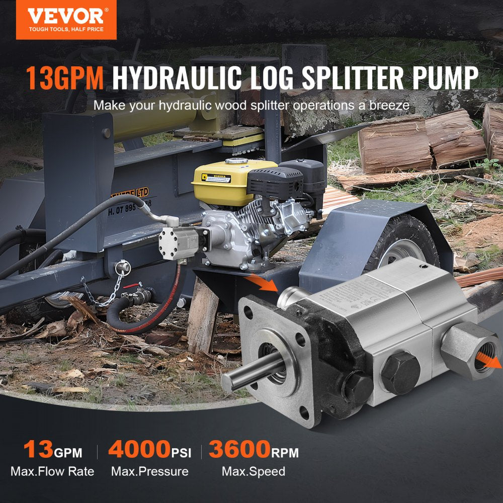 YYPMB13GPM - 13 GPM Hydraulic Log Splitter Pump Kit, 4000 PSI Output