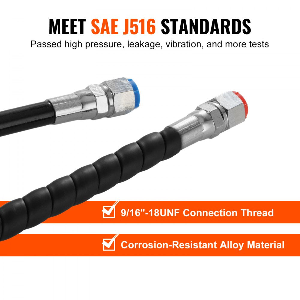 HLHLX-YYG-20ft*2 - 20 ft Hydraulic Steering Hose Kit for Boats up to 300 HP