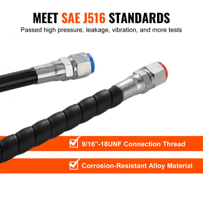 HLHLX-YYG-20ft*2 - 20 ft Hydraulic Steering Hose Kit for Boats up to 300 HP