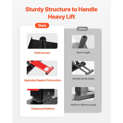 TD-059-02 - Heavy-Duty Hydraulic Lift Stand, 10-18” for Motorcycles