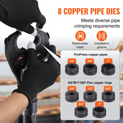 SD-1930 - Hydraulic Crimping Tool for 1" Copper Pipes & PEX Rings