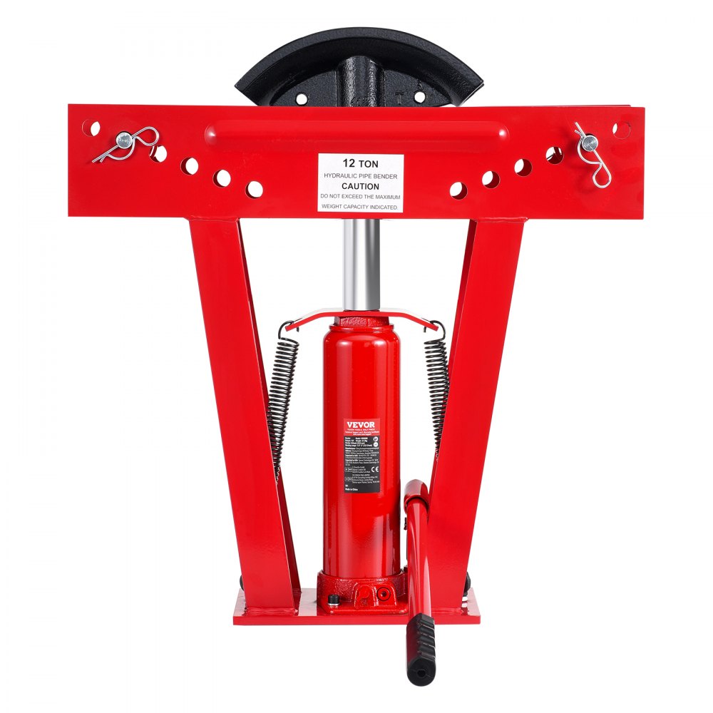 MR8080 - 12 Ton Hydraulic Pipe Bender with Adjustable Rollers and 6 Dies