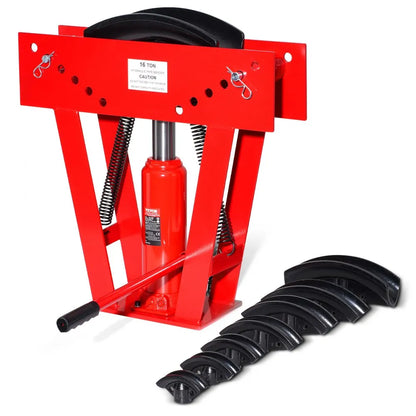 MR8081 - 16-Ton Hydraulic Pipe Bender with 8 Precision Dies