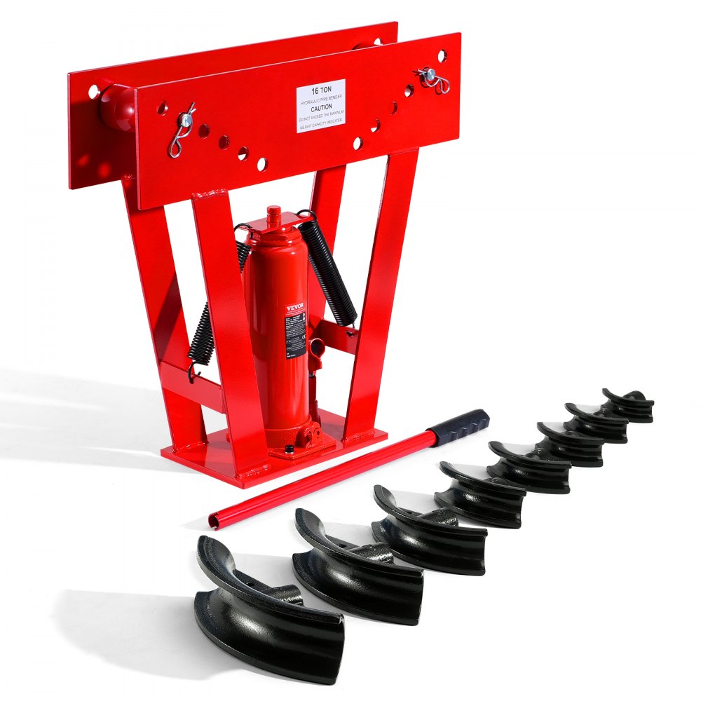MR8081 - 16-Ton Hydraulic Pipe Bender with 8 Precision Dies