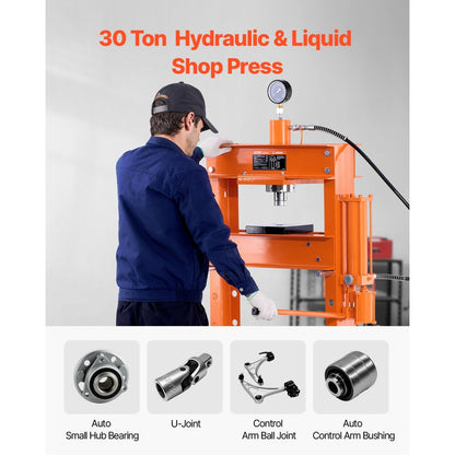 ZX0901 - 30 Ton Heavy-Duty Hydraulic Press for Vehicle Repair