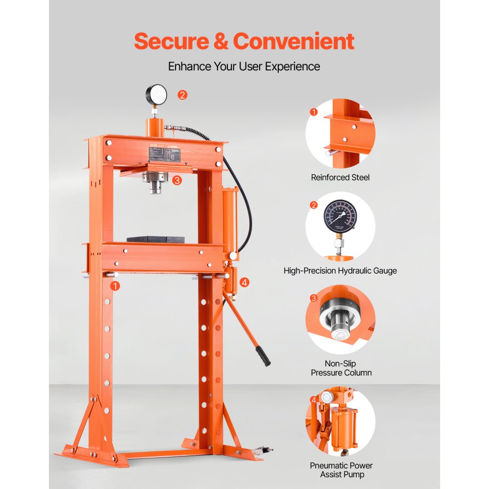 ZX0901 - 30 Ton Heavy-Duty Hydraulic Press for Vehicle Repair