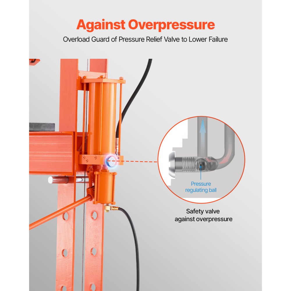 ZX0901 - Heavy-Duty 50T Hydraulic Press with Adjustable 7 Height Settings