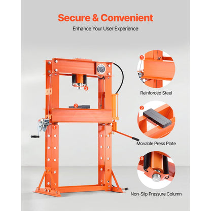 ZX0901 - Heavy-Duty 50T Hydraulic Press with Adjustable 7 Height Settings