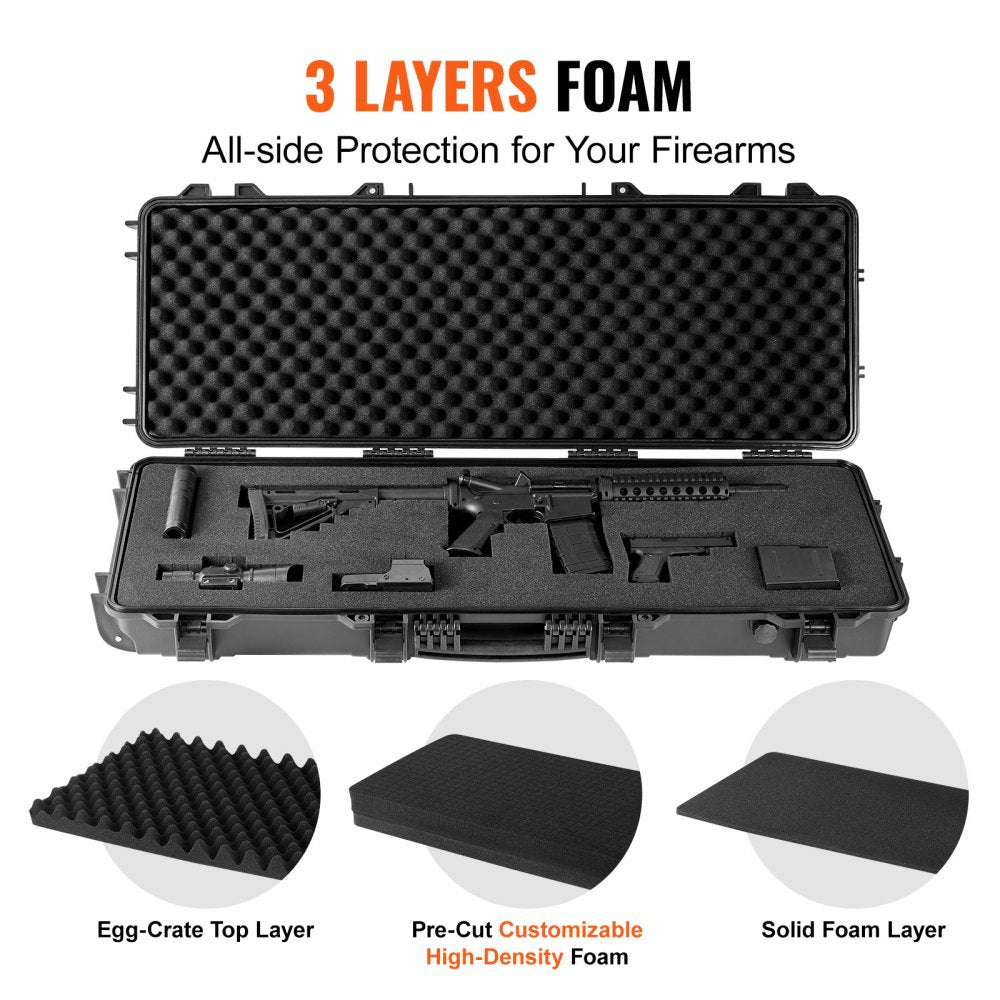 1043513 - 42" Waterproof Tactical Hard Case with Customizable Foam Layers
