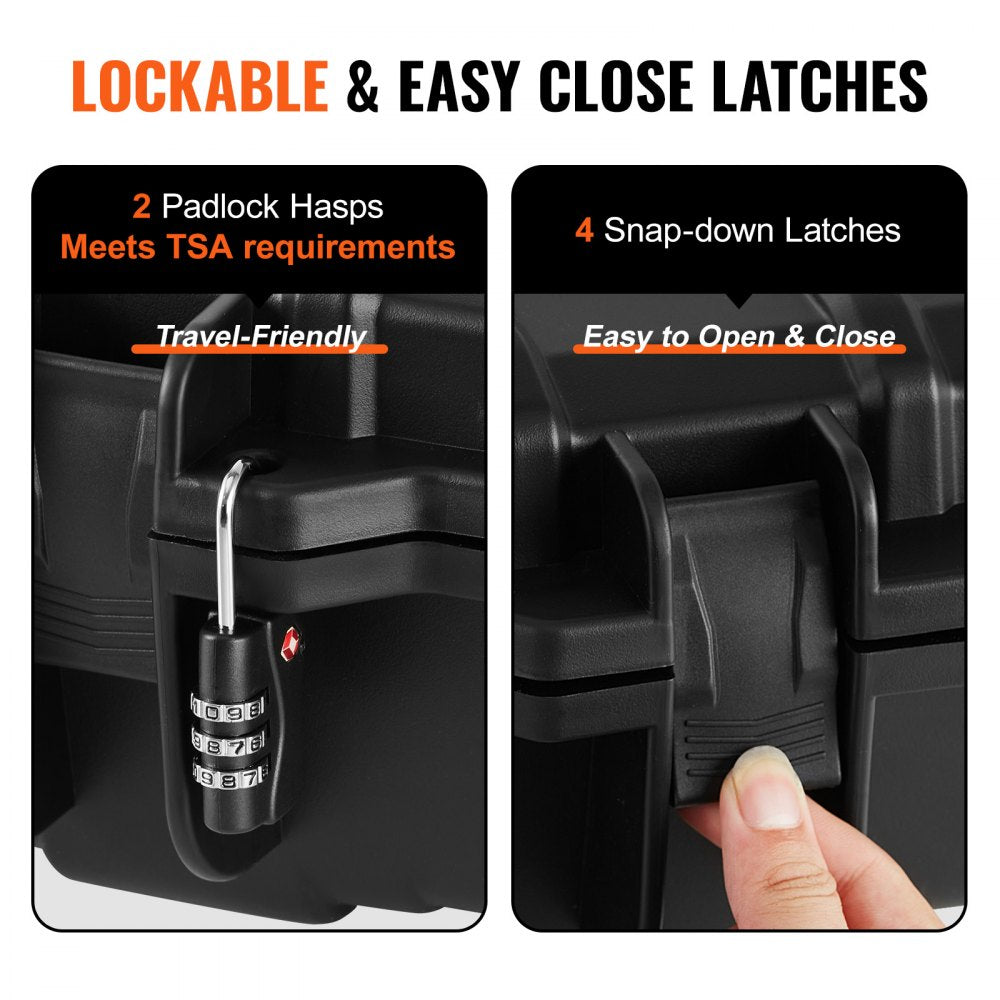 1043513 - 42" Waterproof Tactical Hard Case with Customizable Foam Layers