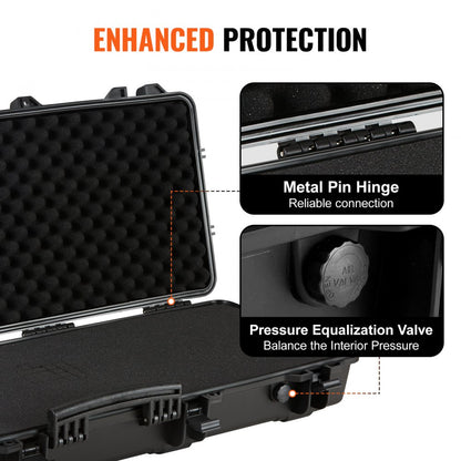 1043513 - 42" Waterproof Tactical Hard Case with Customizable Foam Layers