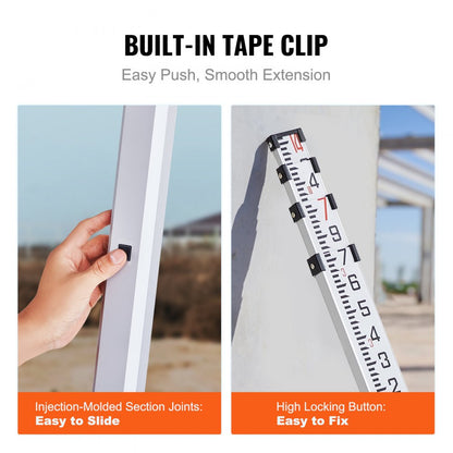 14FT4J10 - 14ft VEVOR Aluminum Rod with Dual-Sided Markings