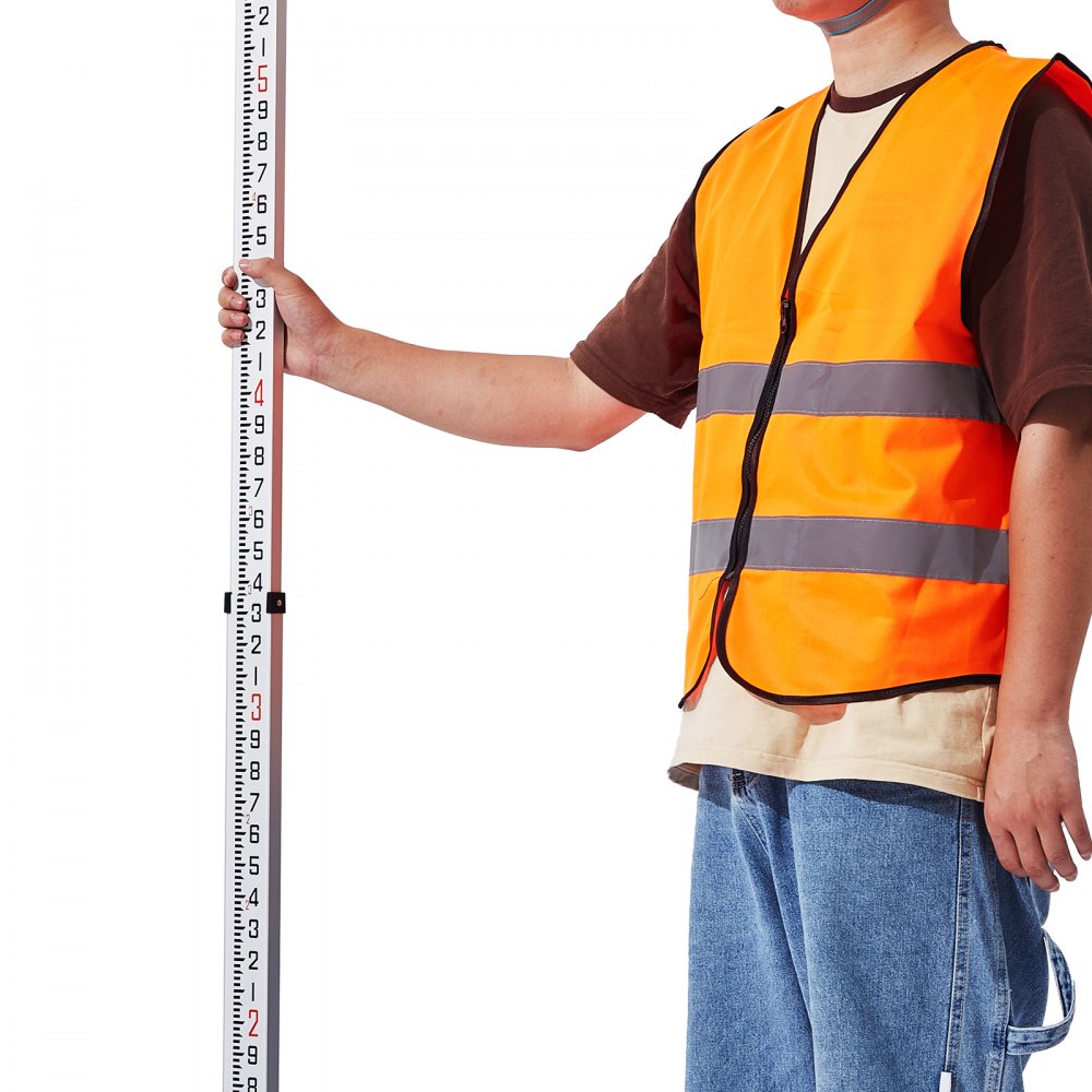 16FT4J8 - Durable 16ft Aluminum Measuring Rod with Dual-Sided Markings