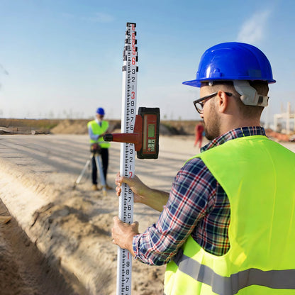 18FT6J10 - Durable 18ft VEVOR Measuring Rod with Dual-Sided Scales