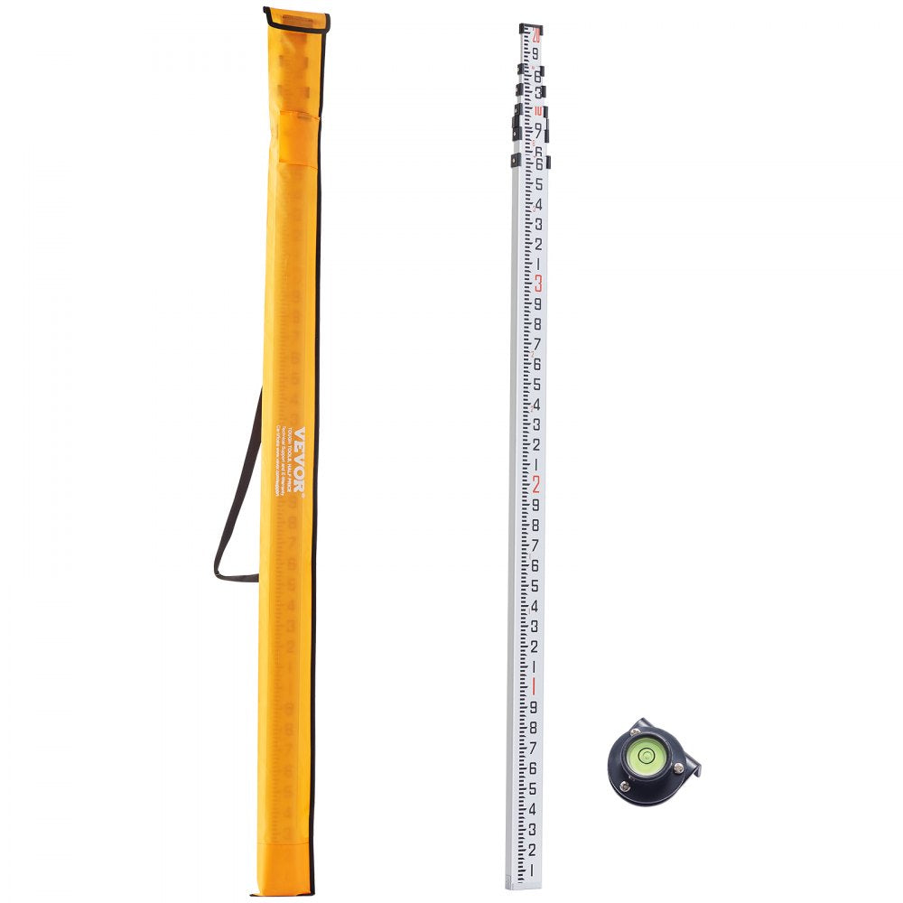 20FT6J10 - Durable 20ft Dual-Sided VEVOR Measuring Rod with Enhanced Visibility