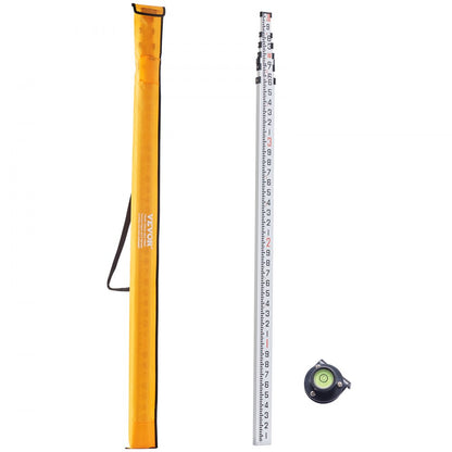 20FT6J10 - Durable 20ft Dual-Sided VEVOR Measuring Rod with Enhanced Visibility