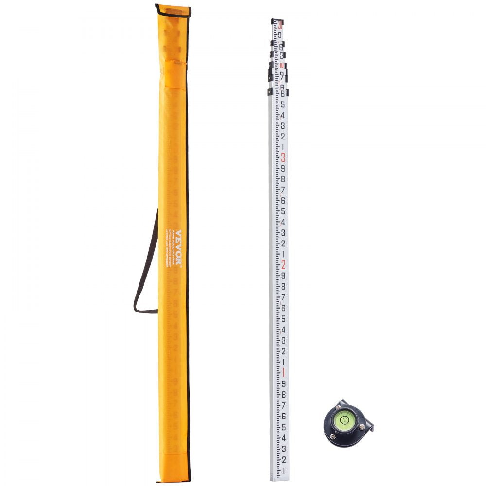 20FT6J10 - Durable 20ft Dual-Sided VEVOR Measuring Rod with Enhanced Visibility