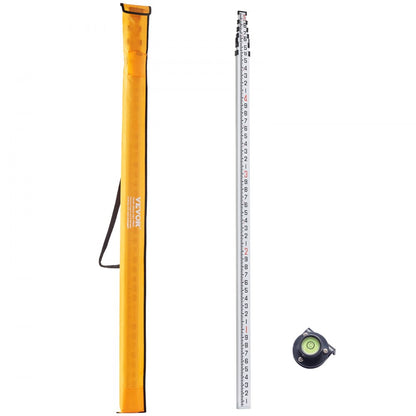 25FT6J10 - 25ft Telescopic VEVOR Measuring Rod with Dual Scales