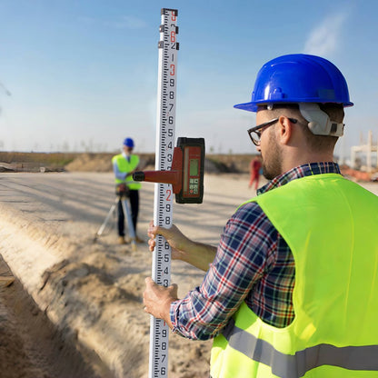 9FT3J10 - 9ft Precision Aluminum Grade Rod with Dual-Sided Scales