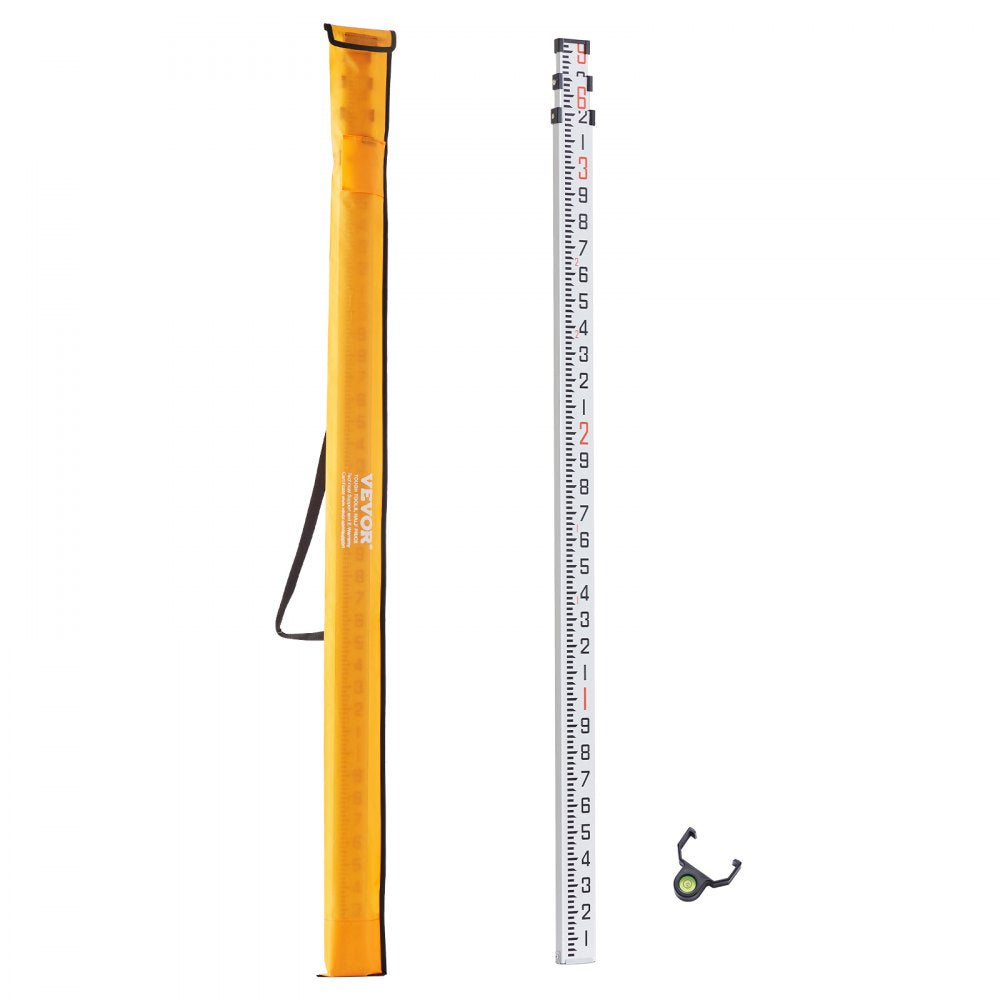9FT3J10 - 9ft Precision Aluminum Grade Rod with Dual-Sided Scales