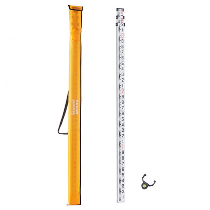 9FT3J10 - 9ft Precision Aluminum Grade Rod with Dual-Sided Scales