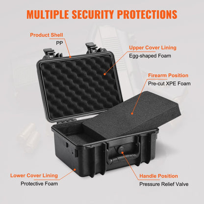 332317 - TSA-Approved Waterproof Hard Case for 2 Pistols with Pre-Cut Foam