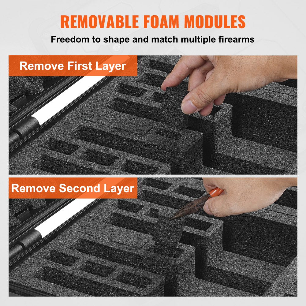 453619 - TSA-Approved Waterproof Hard Pistol Case for 5 Firearms