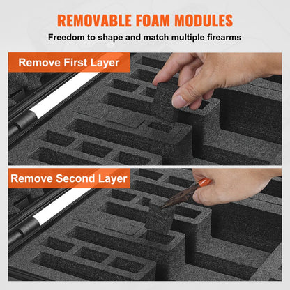 453619 - TSA-Approved Waterproof Hard Pistol Case for 5 Firearms