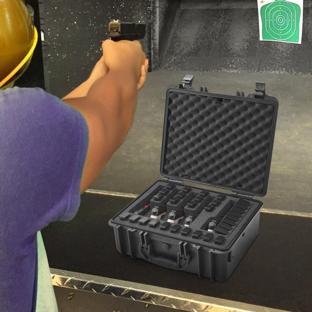 453619 - TSA-Approved Waterproof Hard Pistol Case for 5 Firearms