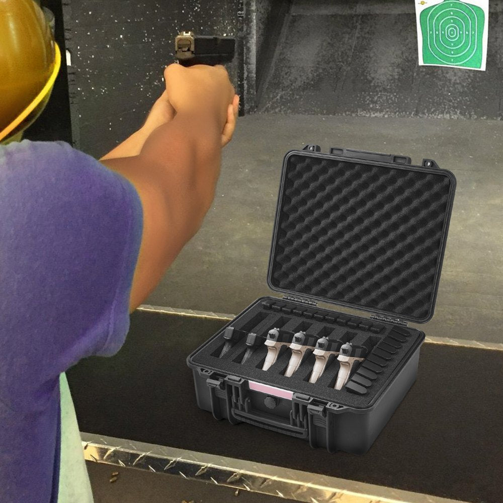 453619 - TSA-Approved Hard Case for 6 Pistols, Waterproof & Dustproof
