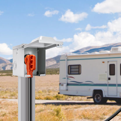 RVYCX-50A25FT - 25ft 50Amp RV Extension Cord with LED Indicator