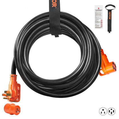RVYCX-50A30FT - 30ft Heavy-Duty RV Power Cord with LED Indicator