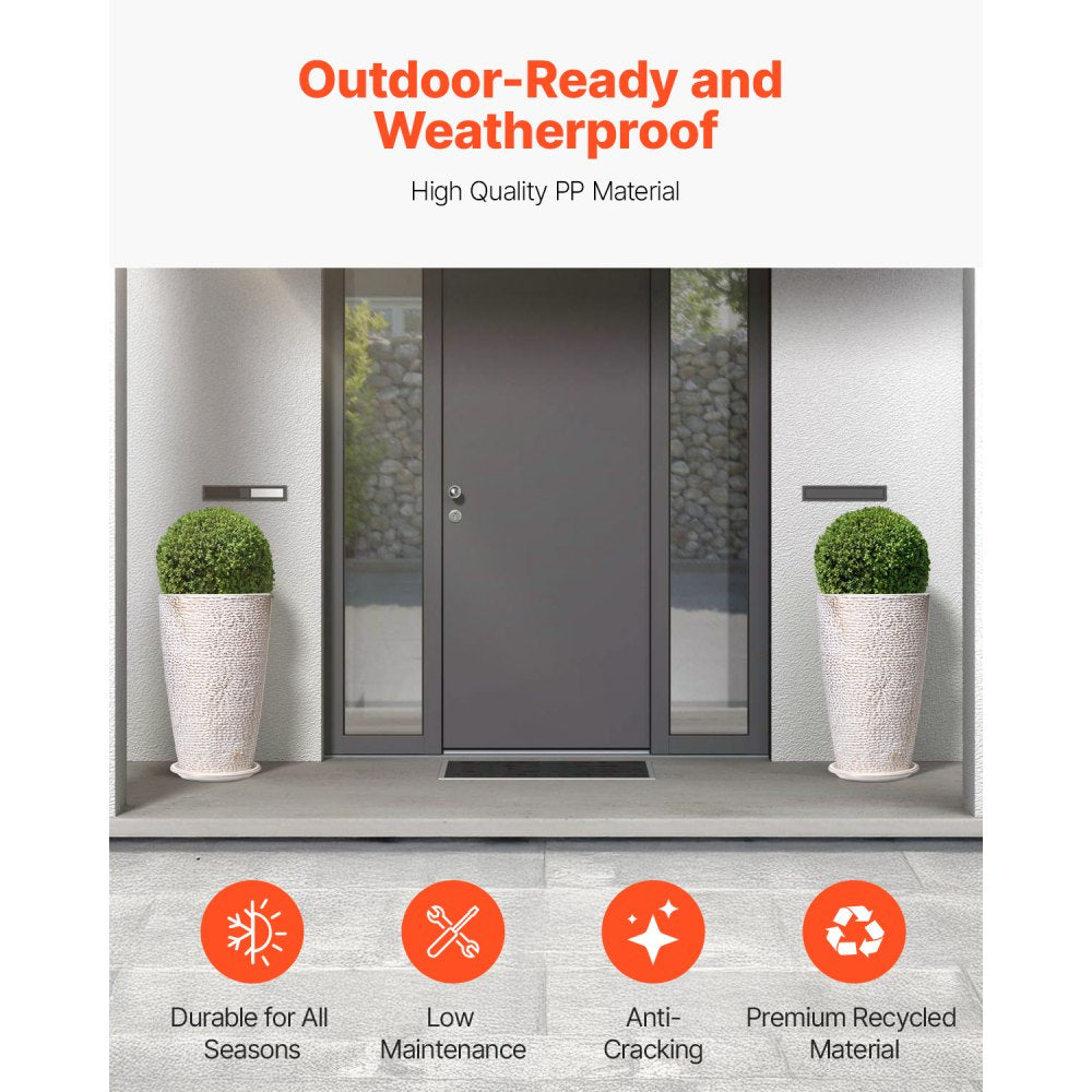 KD8853 - 21" Tall Elegant Outdoor Planters with Efficient Drainage