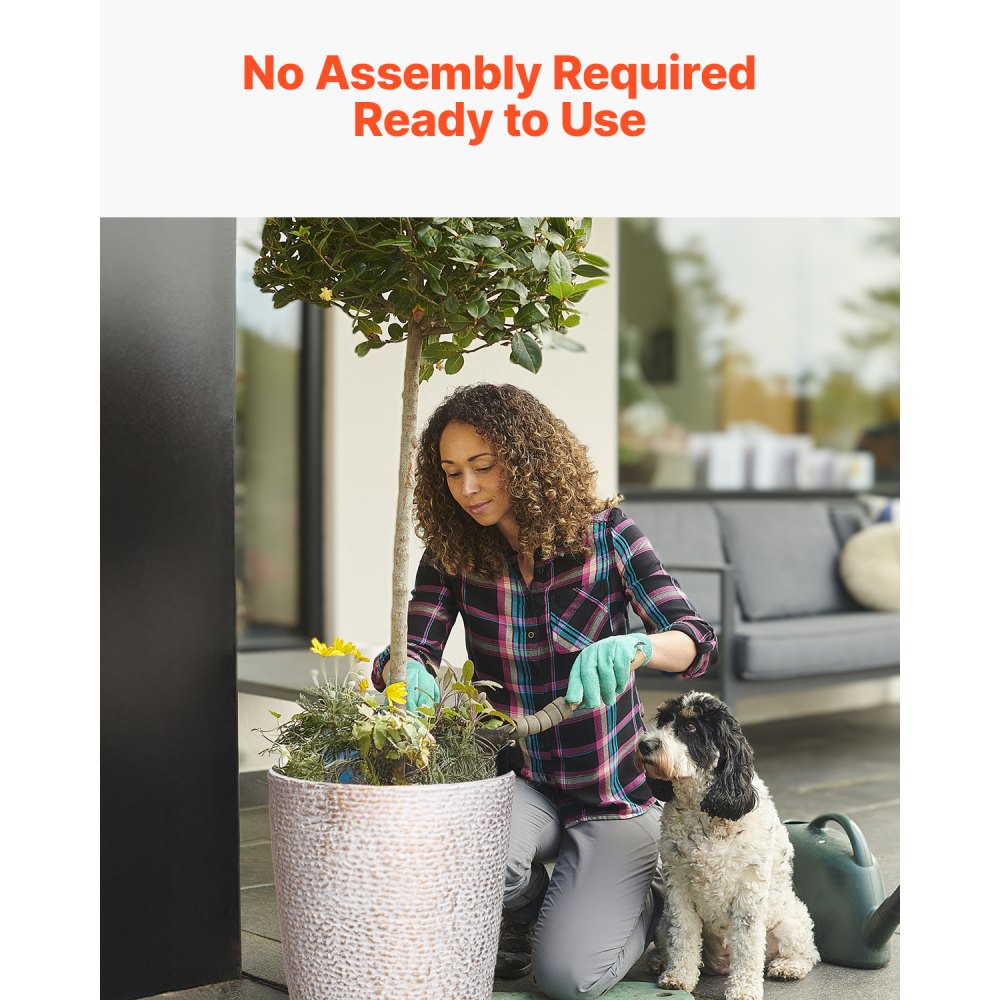 KD8853 - 21" Tall Elegant Outdoor Planters with Efficient Drainage