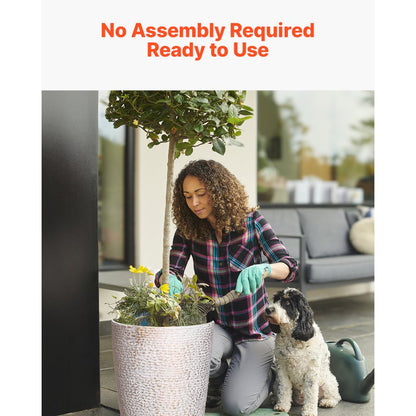 KD8853 - 21" Tall Elegant Outdoor Planters with Efficient Drainage