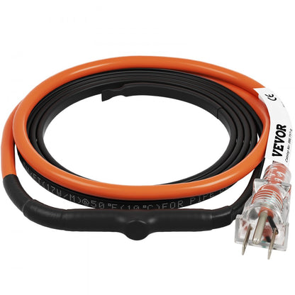 5MLTV1-6 - 6ft Self-Regulating Heating Cable for Pipes, Thermostat Included