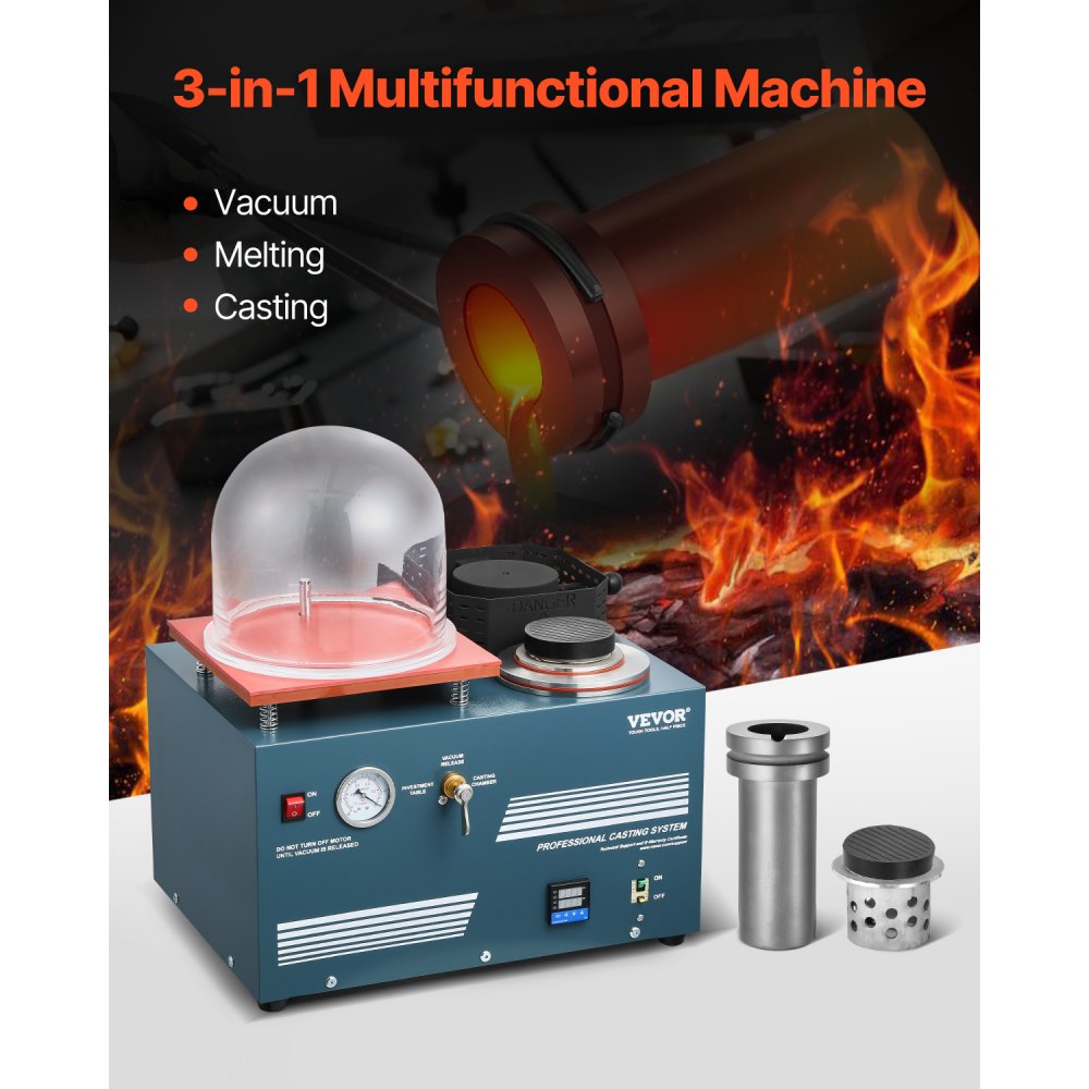 DMJ-0002 - Multi-Function Vacuum Casting Machine for High-Quality Jewelry