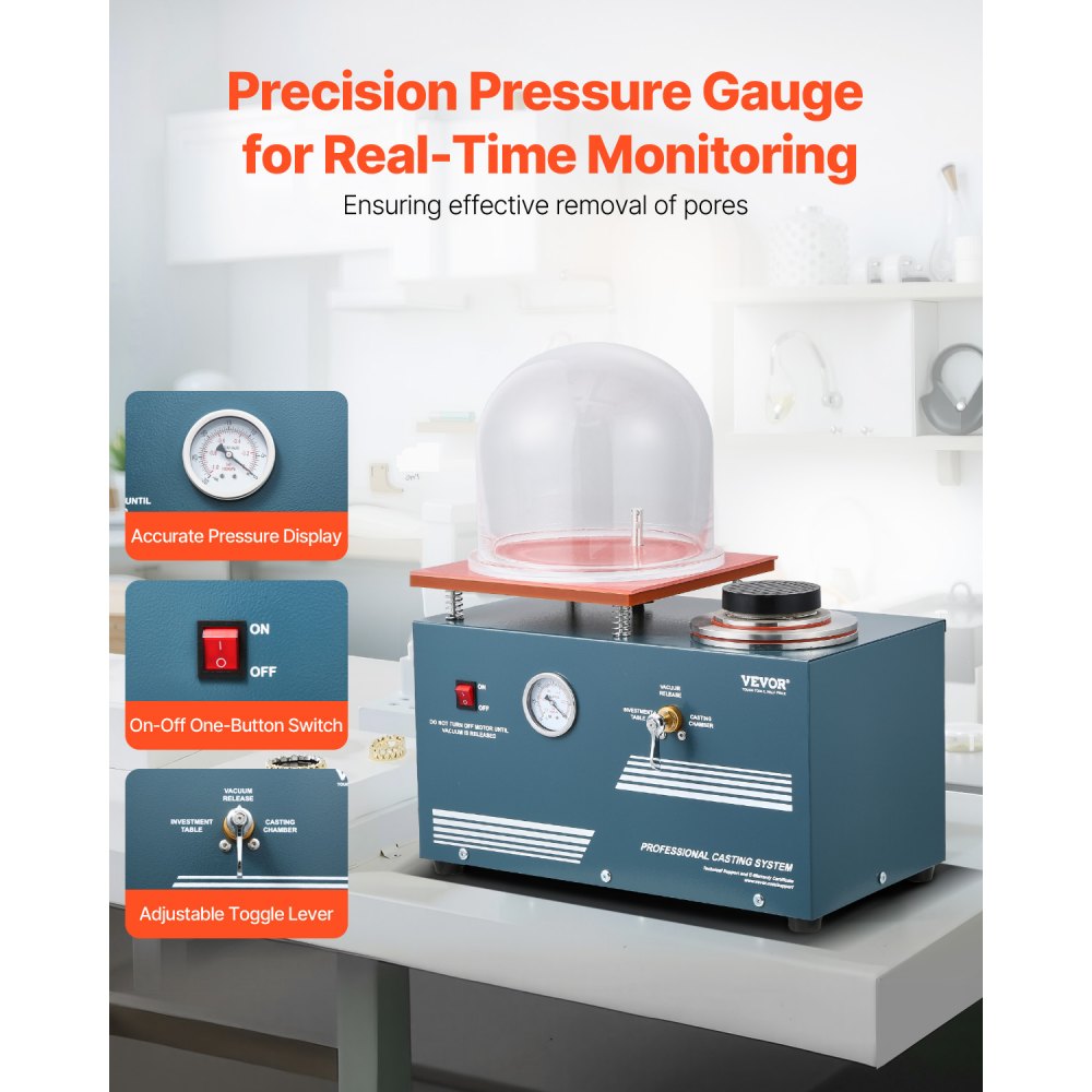 DMJ-0001 - Precision Vacuum Casting Machine for Jewelry with Accessories