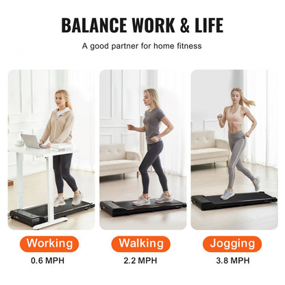 S7 - 15.2"x41" Under Desk Walking Pad with 2.5 HP Quiet Motor