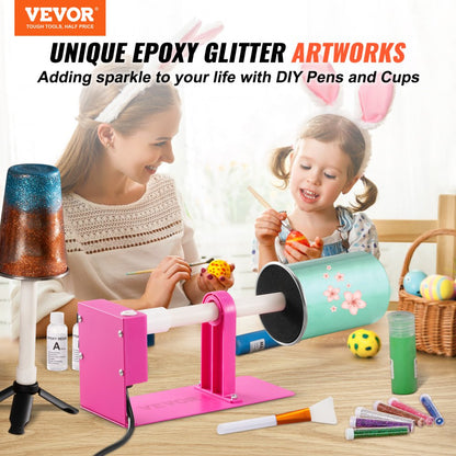 KH-D101-2 - Adjustable Cup Turner for Custom Tumblers with Epoxy Kit