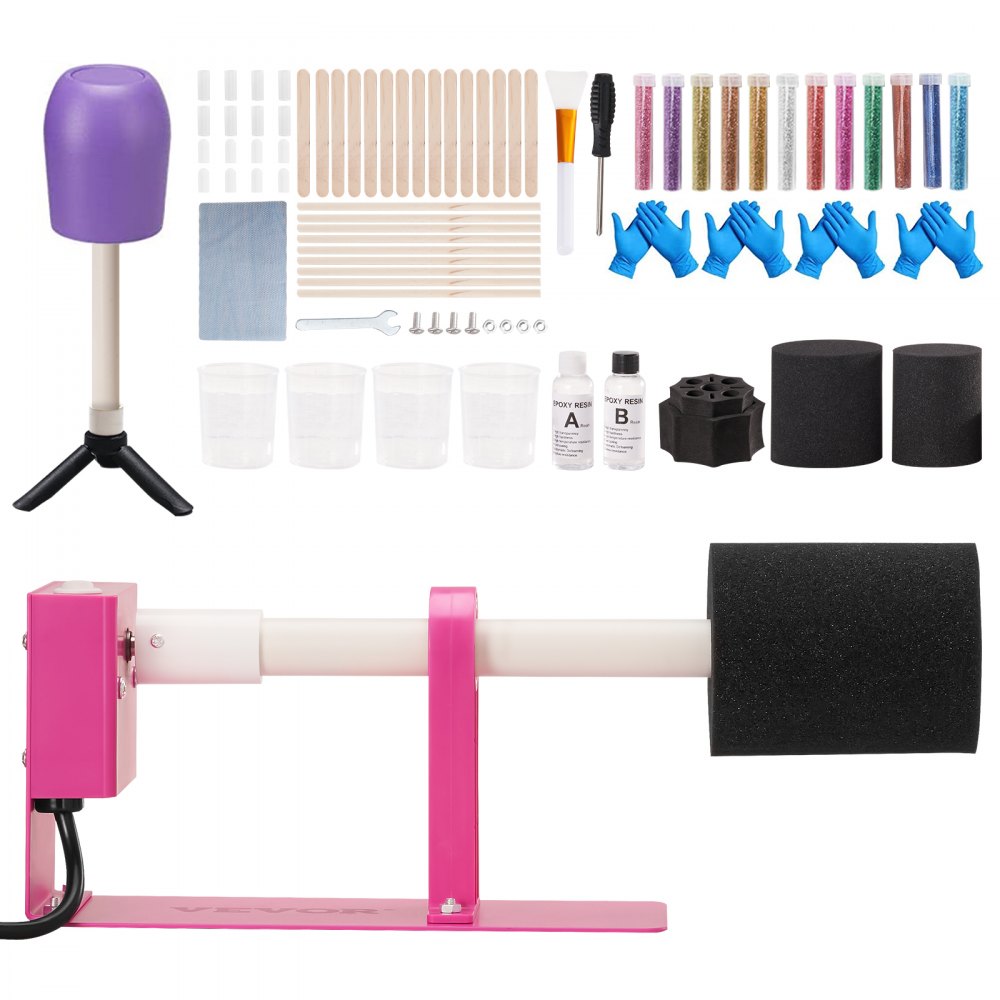 KH-D101-2 - Adjustable Cup Turner for Custom Tumblers with Epoxy Kit
