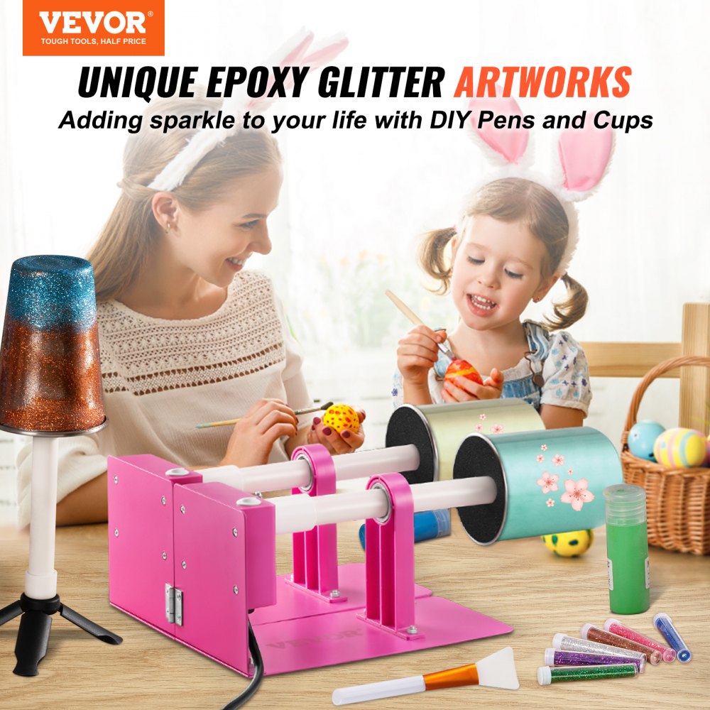 KH-D102-2 - Double Cup Turner for DIY Epoxy Tumblers