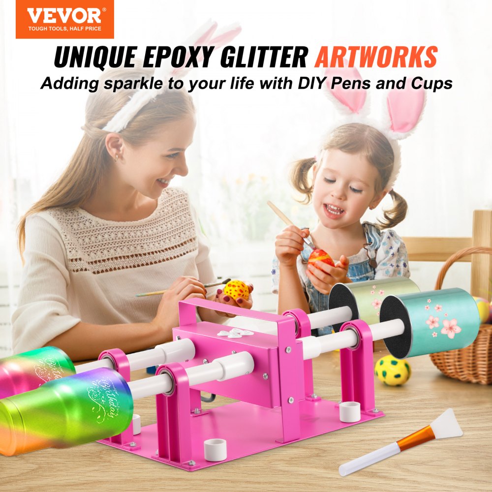 KH-D104-2 - VEVOR 4 Cup Turner for DIY Glitter Tumblers