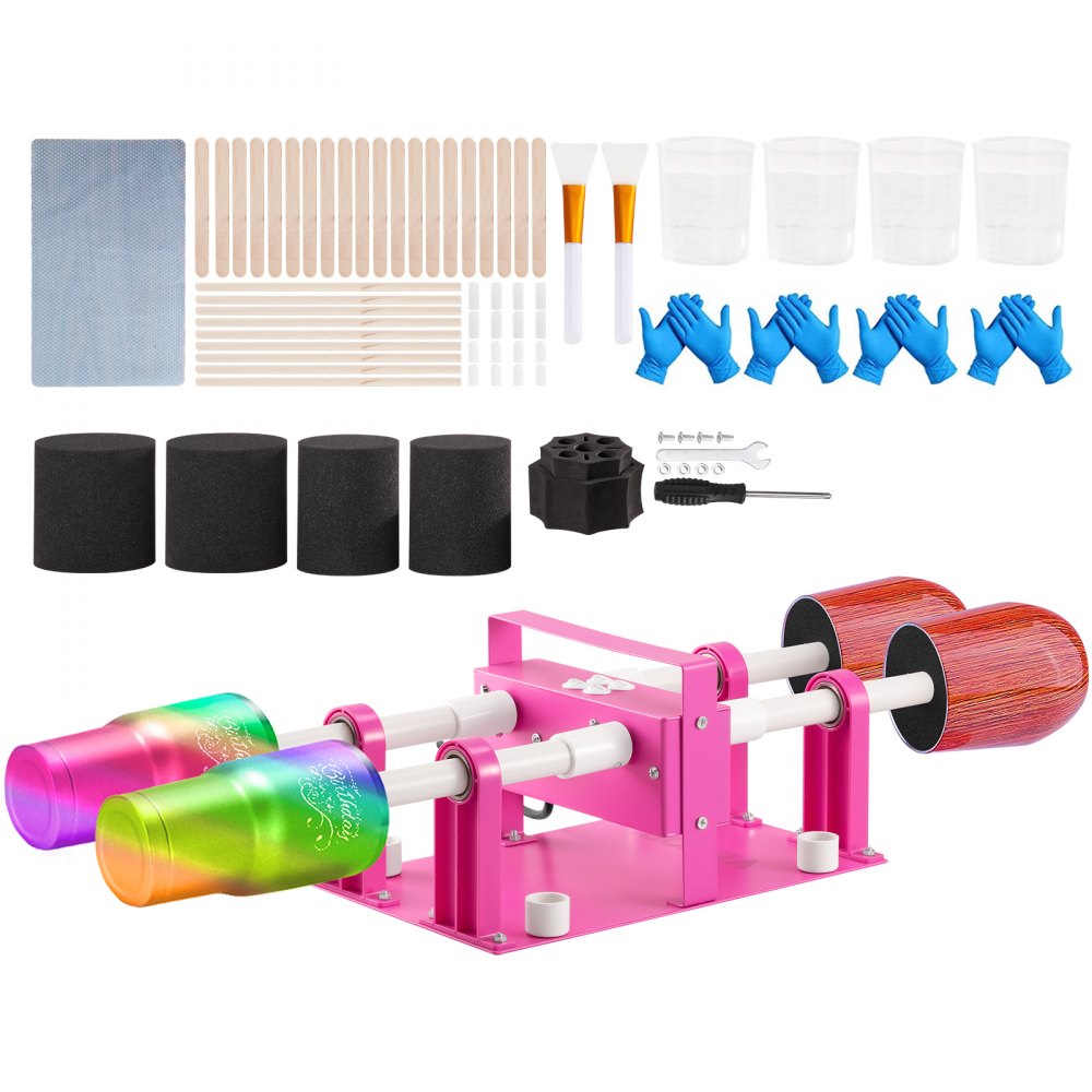 KH-D104-2 - VEVOR 4 Cup Turner for DIY Glitter Tumblers