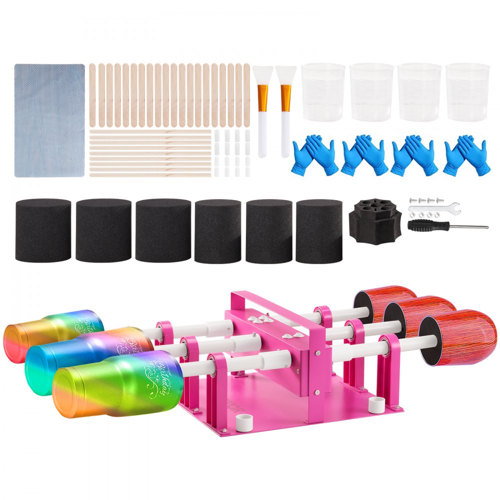 KH-D106-2 - 6-Cup Tumbler Turner for DIY Epoxy Crafts
