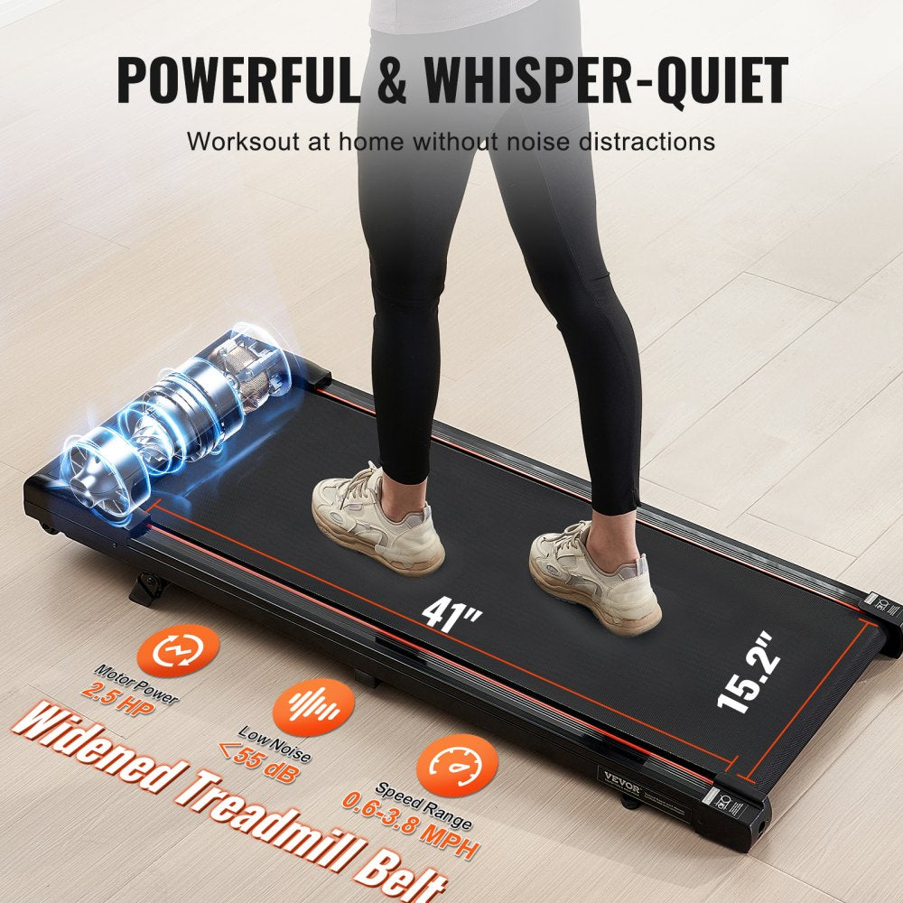 S7Y - Incline Walking Pad Treadmill with Shock Absorption & Smart Tracking