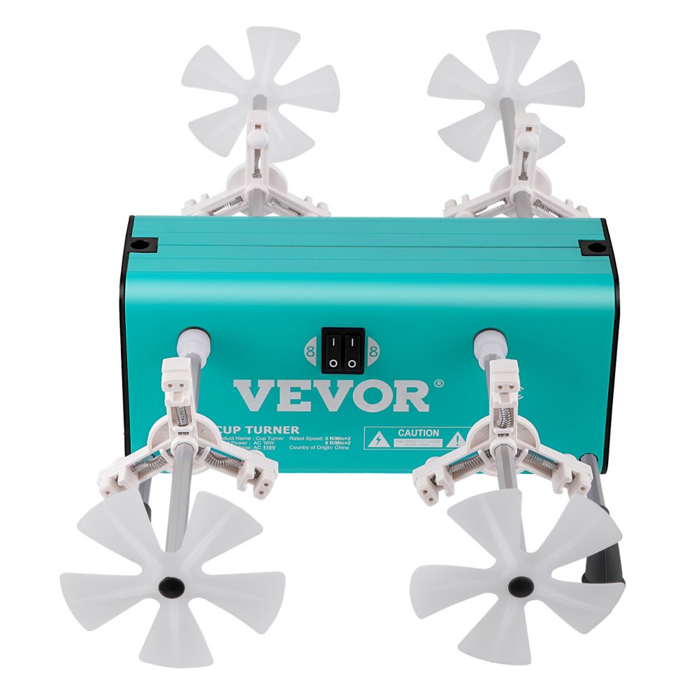 ZBJREDMC110 - VEVOR Quiet 4 Cup Turner with Individual Control, 5-8 RPM